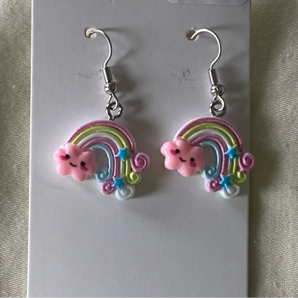 Rainbow Cloud Earrings